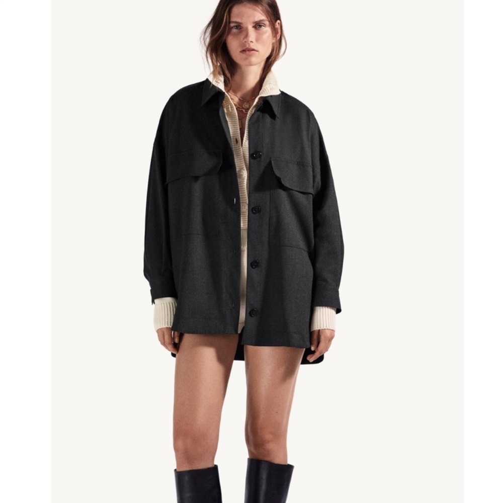 ZARA Pocket Overshirt MEDIUM